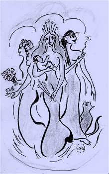 Triple Goddess by Olivia Robertson